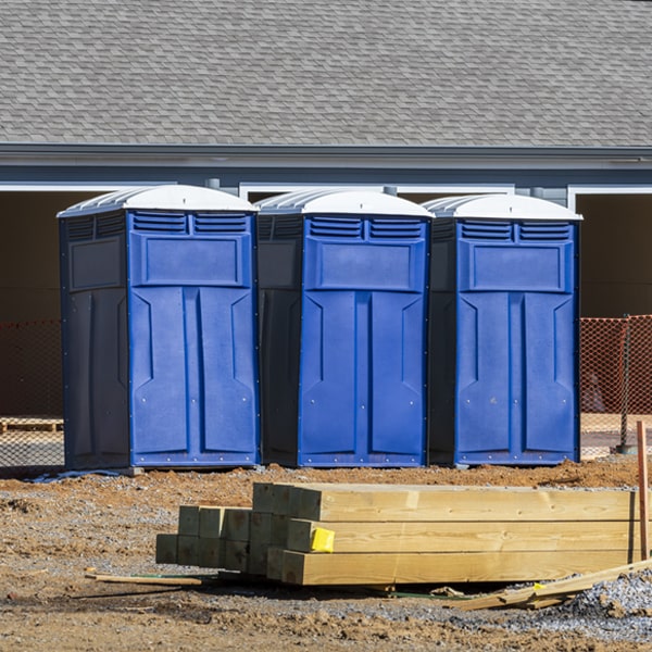 what is the expected delivery and pickup timeframe for the porta potties in East Bethel Minnesota